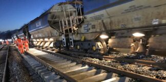 Passengers reminded of planned railway upgrade works between Carmarthen and Pembroke Dock Stock picture of track renewal