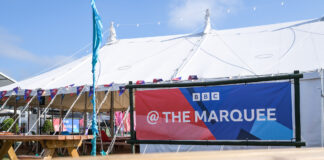 Free BBC events included in Hay Festival Hay-on-Wye 2024 programme, adding to a ‘world of different’ experiences BBC Marquee at Hay Festival 2023 – credit Adam Tatton Reid