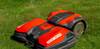 The Lawn Care Revolution: Exploring the Rise of Robotic Lawn Mowers Husqvarna CEORA professional robotic lawn mower at Brastad Arena 4 scaled