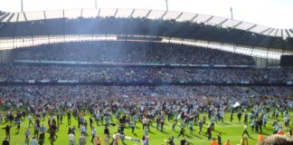 A Decade of Football Banning Orders: Insights from Government Data Manchester City pitch invasion scaled