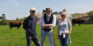 Why every Welsh farm should set a goal to increase soil organic carbon Neil Fuller with David and Debbie Best Treathro Farm
