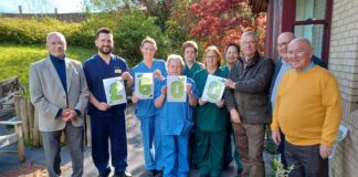 Llanelli Masonic Lodge donates £600 to Prince Philip Hospital Gardens Appeal Prince of Wales Lodge 671 scaled