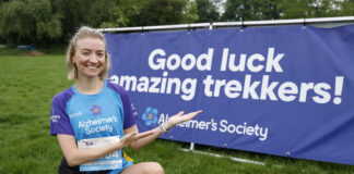 Social media star Hayley takes on epic trek to support Alzheimer’s Society in memory of her dad TWM ASTrekLondon 180524 1002 scaled