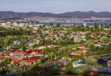 “SYDNEY AUSTRALIA NEEDS TOURISM AS MUCH AS HOBART TASMANIA.” 1280px Hobart seen from the east