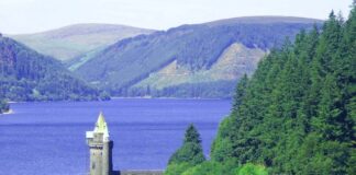 Lake Vyrnwy revealed amongst UK’s best picnic spots Tower on Lake Vyrnwy Llyn Efyrnwy geograph.org .uk 347647