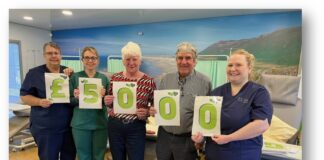 Noson codi arian yn codi £5,000 i Uned Cemo Bronglais image002 5