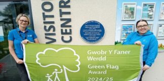 Carmarthenshire Country Parks Retain Prestigious Green Flag Status final green flag award
