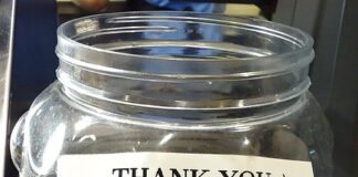 Holiday Etiquette: How To Tip In Different Countries Around The World 503px Jar for tips at a restaurant in New Jersey