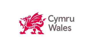 Tîm Cymru on the catwalk at London Fashion Show CWB logo