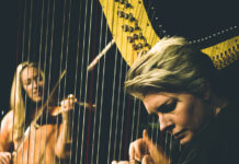 Welsh harpist, Catrin Finch and Irish fiddle virtuoso, Aoife NÃ Bhriain to perform in Carmarthen CatrinFinchAoifeNiBhriainPROMO4 875