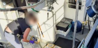 Four men charged after cocaine seized on boat off coast of Cornwall Cocaine examined