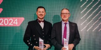 Wales site managers win top award for quality house building NHBC Pride in the Job Awards 2024 L R Matthew Coyle and Gareth Davies scaled