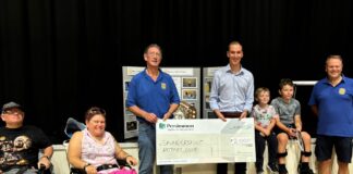 Local Housebuilder donates £2,000 to Saundersfoot Rotary and Tenderfoot Welsh Disabled Sports Clubs Saundersfoot Rotary Pic