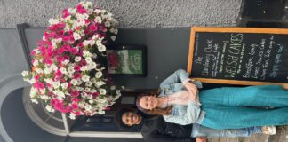 Theatre Festival in Carmarthenshire will be the first of its kind in Wales luke and Ella in front of the clock tower cafe