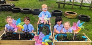 School unveils ‘fabulous’ outdoor learning space thanks to kind college lecturer rofftschool1