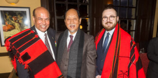 Wales made official partner for Nagaland’s biggest cultural festival 1 Honourary Consul for India in Wales Raj Aggarwal Chief Minister Neiphiu Rio and Minister for Culture Skills and Social Partnership Jack Sargeant MS scaled