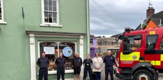 Bumblebees of Llandovery fundraise to help local fire service tackle grass fires Bumblebees and Llandovery Fire Rescue Service