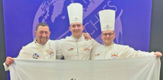 Welsh chefs secure sixth place against world’s best in Singapore final Sion Calum and Graham 1