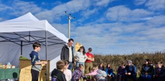 Farmers reflect on a challenging harvest Community tree planting day at Presingoll Farm