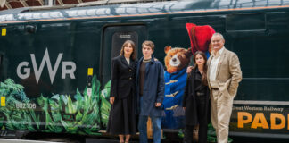 Stars join Great Western Railway and STUDIOCANAL to unveil Paddington in Peru Express ahead of film release JB PaddingtonInPeru London30102024 8296 cropped scaled