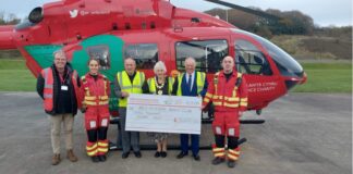 All-Wales Charity ‘bowled over’ by support from retired teacher Bro Myrddin Cheque Presentation