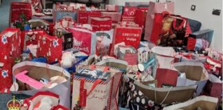Dyfed-Powys Police collects presents to bring Christmas joy to children in need mr x appeal 1