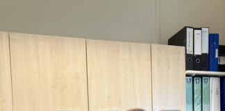 West Wales woman celebrates vital eye clinic support in Aberystwyth Janet Nicholls ECLO photo 2 scaled