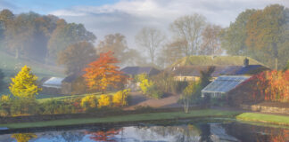 Aberglasney ‘Autumn Morning, Clearing Mist’ photograph rewarded in International Garden Photographer of the year competition A2225 Autumn Morning Clearing Mist