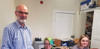 Recording two decades of ecodyfi’s environmental work in Machynlleth Archiving ecodyfi Andy and students