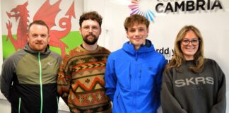 MAE RHAGLEN brentisiaeth newydd arloesol yn hybu sgiliau ac uchelgeisiau gweithwyr adeiladu. CDAcambria2