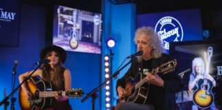 Queen Legend Sir Brian May Launches Gibson SJ-200 12-String Guitar with An Intimate Performance and Interview Live at the Gibson Garage London Gibson Brian May SJ 200 12 string launch event Hi Res 08