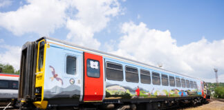 First cycle train enters service on the Heart of Wales line Heart of Wales Line 153s 2