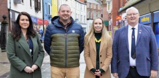 Dynes fusnes YSBRYDOLEDIG yn helpu i drawsnewid canol trefi Cymru. SIVbangorcitycentre2 scaled