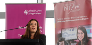 Welsh training take apprenticeships success showcase to heart of government Vikki Howells at App Fair
