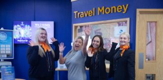 Employees receive financial reward for each year of service as Hays Travel sales reach £3 billion l r Amelia Costella Lenore Mason Evie Cooper Nadia Ambler 2 scaled