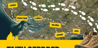 Diffoddwr Tân Ar Alwad yn mynd ar daith gerdded elusennol 24 milltir ddydd Sul y Pasg! Rhys Fitzgerald Charity Walk 2