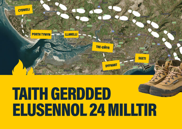 Taith Gerdded Elusennol 24 Milltir