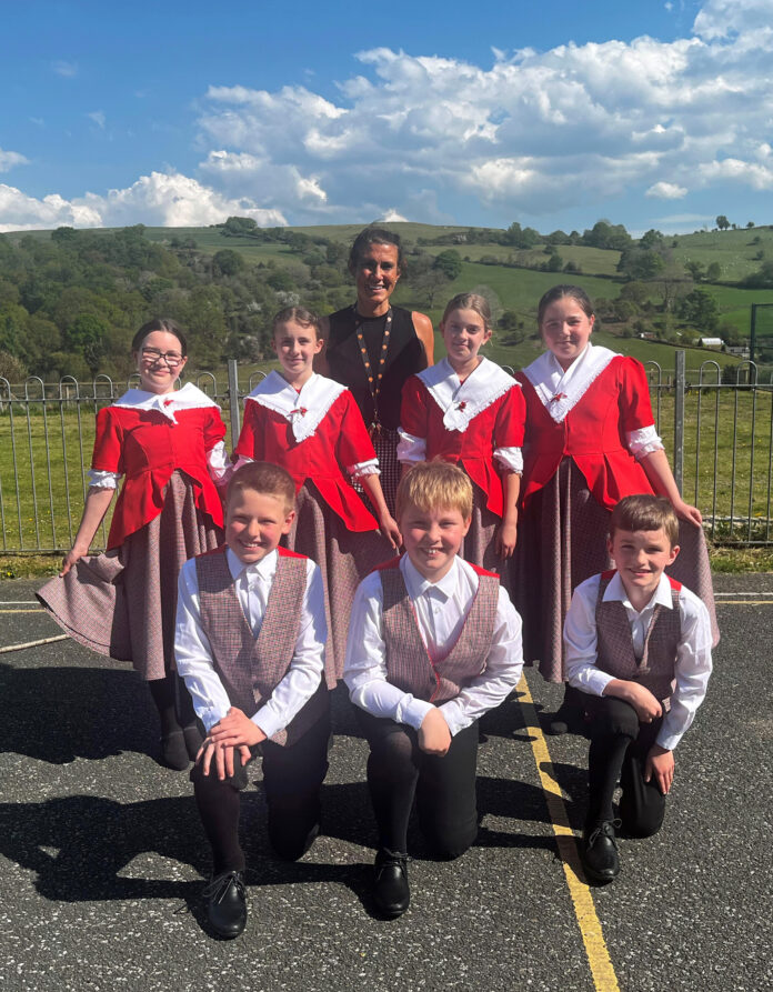 Ysgol Betws Gwerful Goch dancer and Hannah scaled