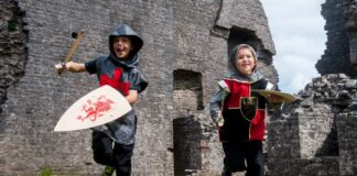 Family fun in Carmarthenshire during Whitsun half term castell carreg cennen website