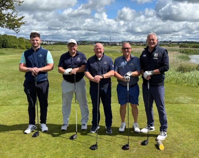 From L R Alun Lynch, Gary Stevens, Mark Bowen, Paul Harries , Gavin Hastings