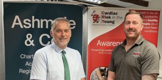 Ashmole & Co set to raise funds for C-R-Y (Cardiac Risk in the Young) Charity Ian Badham partner with Ashmole & Co and Daniel Mason representing CRY