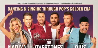 Louis Smith Joins Strictly Star Nadia Bychkova And The Overtones For Jukebox Idols Tour Jukebox Idols tour poster Nadiya Bychkova, The Overtones and Louis Smith (please credit The TCB Group).