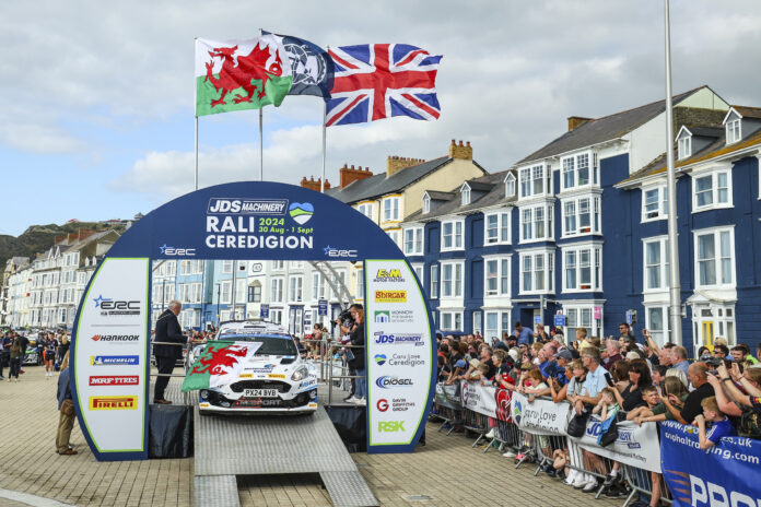 Rali Ceredigion start Rali Ceredigion start