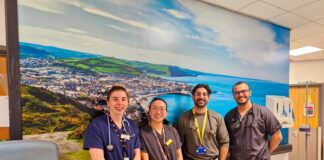 New wall art brightens up Bronglais stroke ward Wall art and screens for Ystwyth Ward