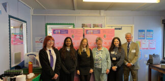 Young leaders in Ceredigion tackle period poverty in schools Ysgol Bro Pedr visit June 2025 cropped