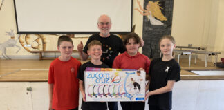 Big wins for Carmarthenshire schools in Big Walk and Wheel competition Ysgol y Felin pupils with scooter prize IMG 2204 Roger Dutton, 2025