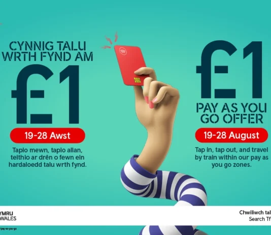 £1 Rail Travel On All Pay As You Go Routes In Wales 1 pound travel across wales