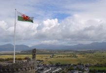 Loving Wales welsh flag