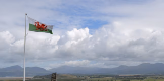 Loving Wales welsh flag