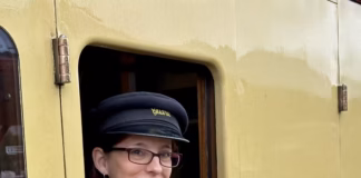 Vale of Rheidol Railway appoints first female guard in its 125-year history Claire Stott Guard (1)